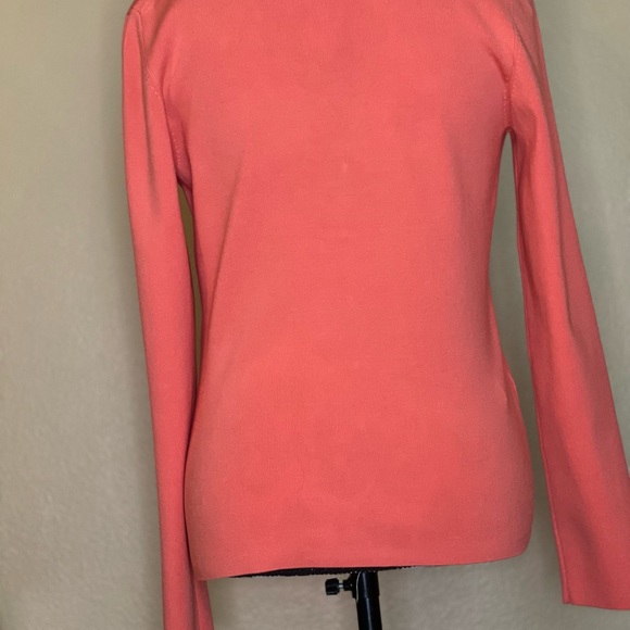 ANN TAYLOR Orange Coral Button-Up Knit Cardigan Sweater - NWT - Picture 4 of 11